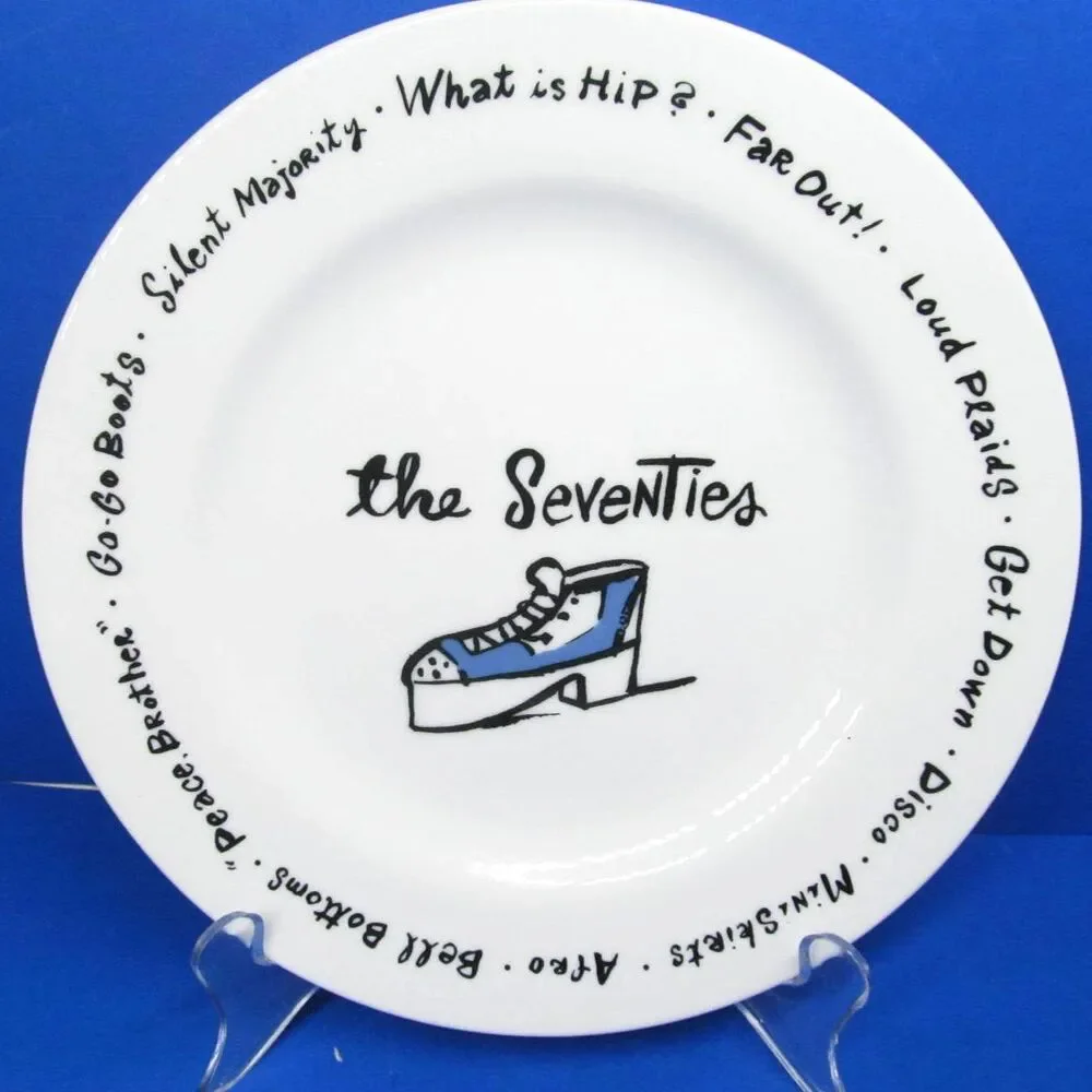 Pottery Barn Millennium Plates Through The Years Collectors Full Set of 12